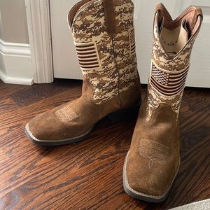 COPY - Ariat Suede Patriot Western Boot mens size 12Ee NWOT